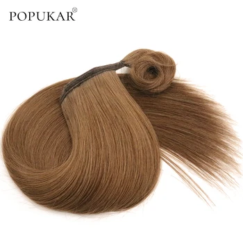 

Popukar new arrival 100g ponytail wrap around human hair extension original peruvian virgin hair ponytails