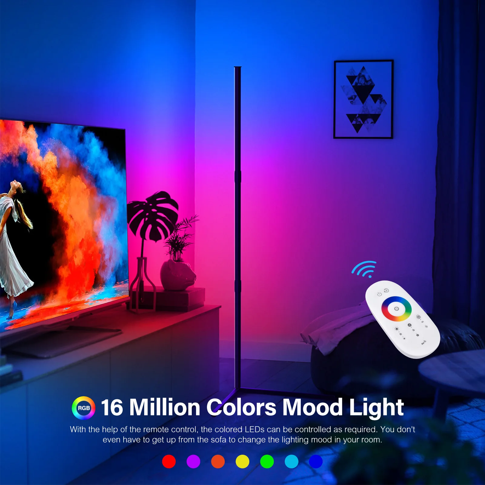 Современная светодиодсветодиодный напольная лампа RGB напольный светильник для