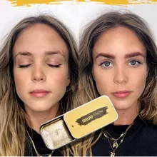 3D Пернатые брови, макияж, бальзам для укладки бровей, набор мыла, стойкий гель для установки бровей, водостойкая помада-тинт для бровей, косметика