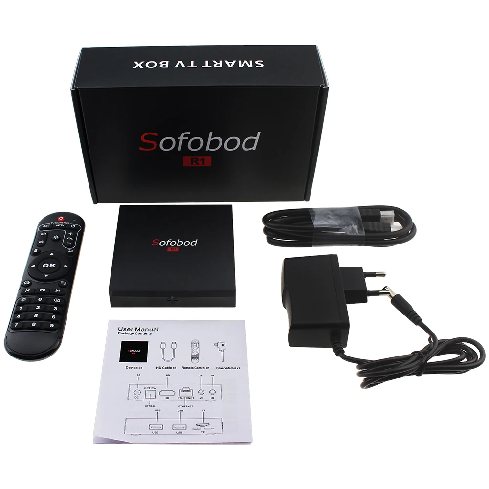 Procaja Sofobod Android 7,1 Smart tv Box Android tv BOX 1 ГБ 8 ГБ rom Amlogic S905W четырехъядерный телеприставка