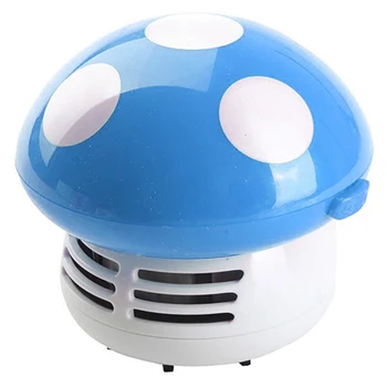 

Mushroom Hand Held Dust Remover Cute Table Battery Operated ABS Sweeping Corner Mini Keyboard Vacuum Cleaner