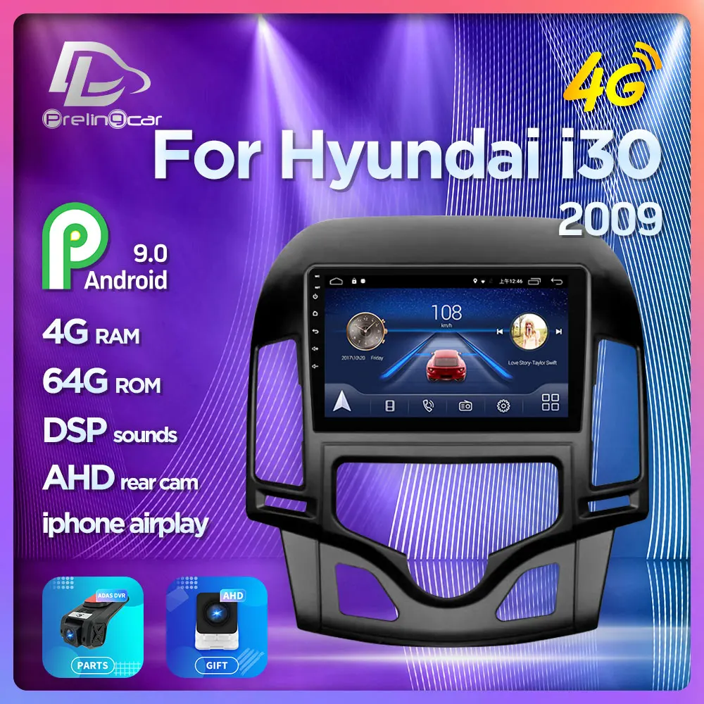 Android 9.0 System Car IPS Touch Screen Stereo For HYUNDAI I30 Automatic air conditioning player Stereo Android 9.0 System Car IPS Touch Screen Stereo For HYUNDAI I30 Automatic air conditioning player Stereo