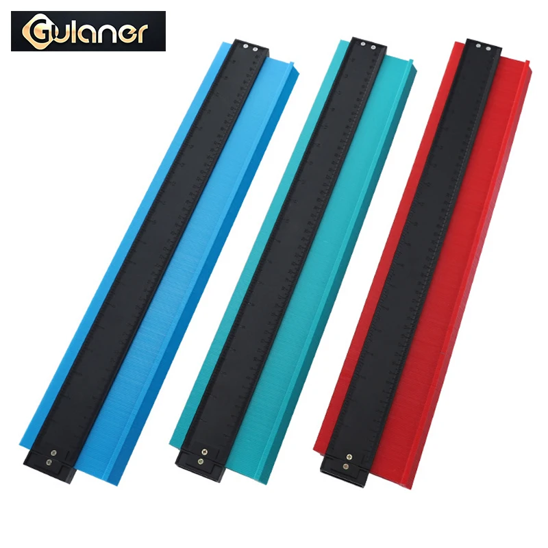

20" Contour Gauge ABS Contour Profile Duplicator For Copying Shapes Wood Tiling Profile Ruler Measure Marking Tool Three Color