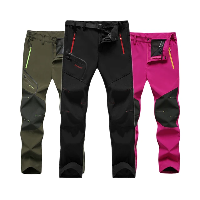 US $17.09 Facecozy Spring Summer Plus Men's Waterproof Hiking Fishing Pants Quick Dry Women's Breathable Outd