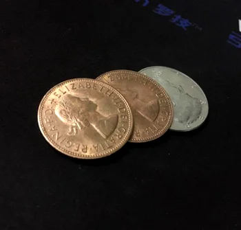 

Digital Dissolve (Gimmick and Online Instructions) Dan White Coin Magic Tricks For Professional Magicians Close Up Magic