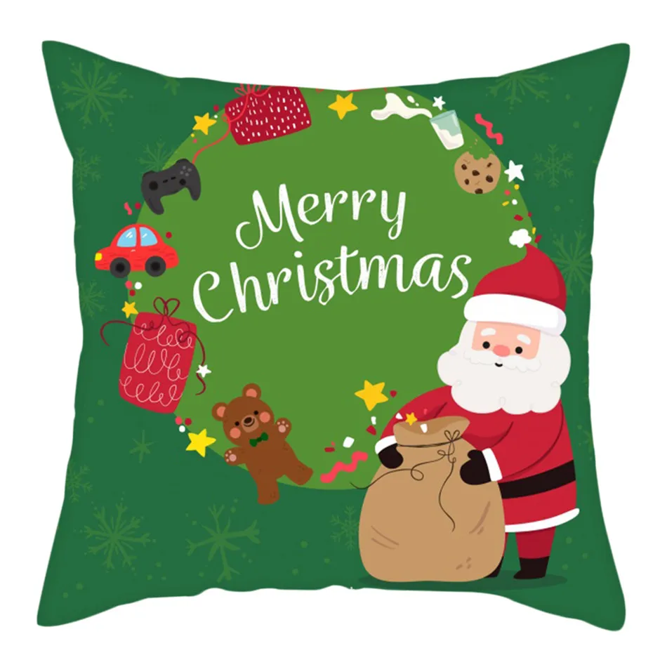 PC13254 Fuwatacchi Christmas Decoration Cushion Cover Cartoon Pillow Case Home Decorative Pillow Cover for Sofa Car Seat Home Decor - Цвет: PC13254