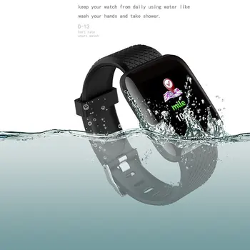 

New 116Plus Color Screen Smart Sports Bracelet Pedometer Sports Heart Rate Monitor Tracker Wristband Sports Bracelet Man Women