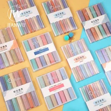 

JIANWU 6 Pcs/Set Soft Tip Double Head Highlighter pen Light Color Kawaii Marker Fluorescent pen Scrapbooking Painting Stationery