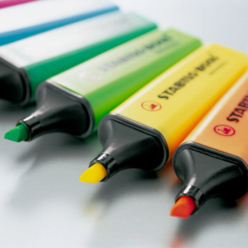 Stabilo Textmarker Boss 1 шт. оригинал 70 хайлайтер Детская клавиша с большой емкостью