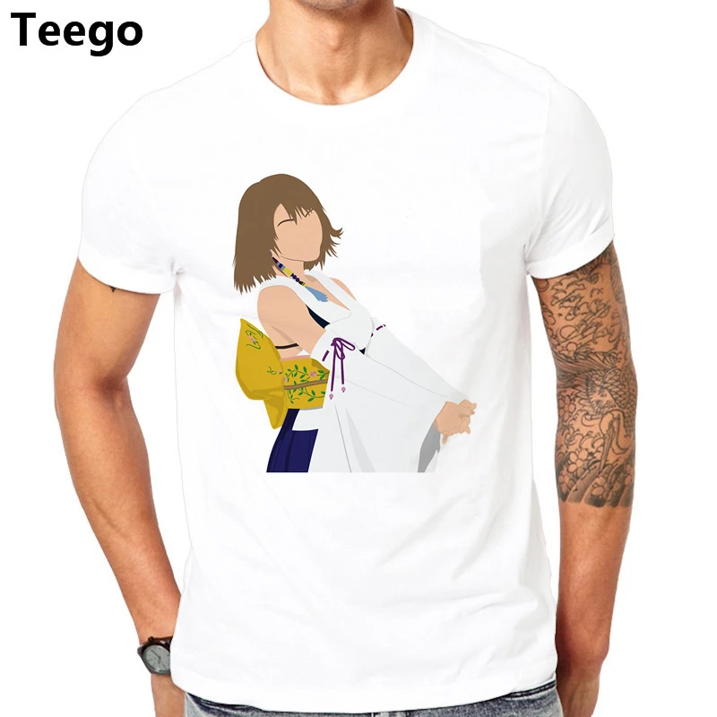 Final Fantasy X Yuna T-Shirt Game Full Print FF10 Tidus T Shirt Tees Top For Men Women |