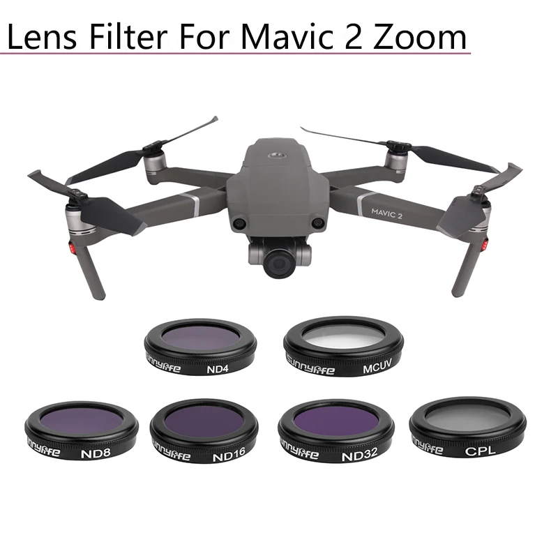Фильтр объектива MCUV CPL ND4 ND8 ND16 ND32 для DJI MAVIC 2 ZOOM Drone parts Gimbal Camera Accessories | Электроника