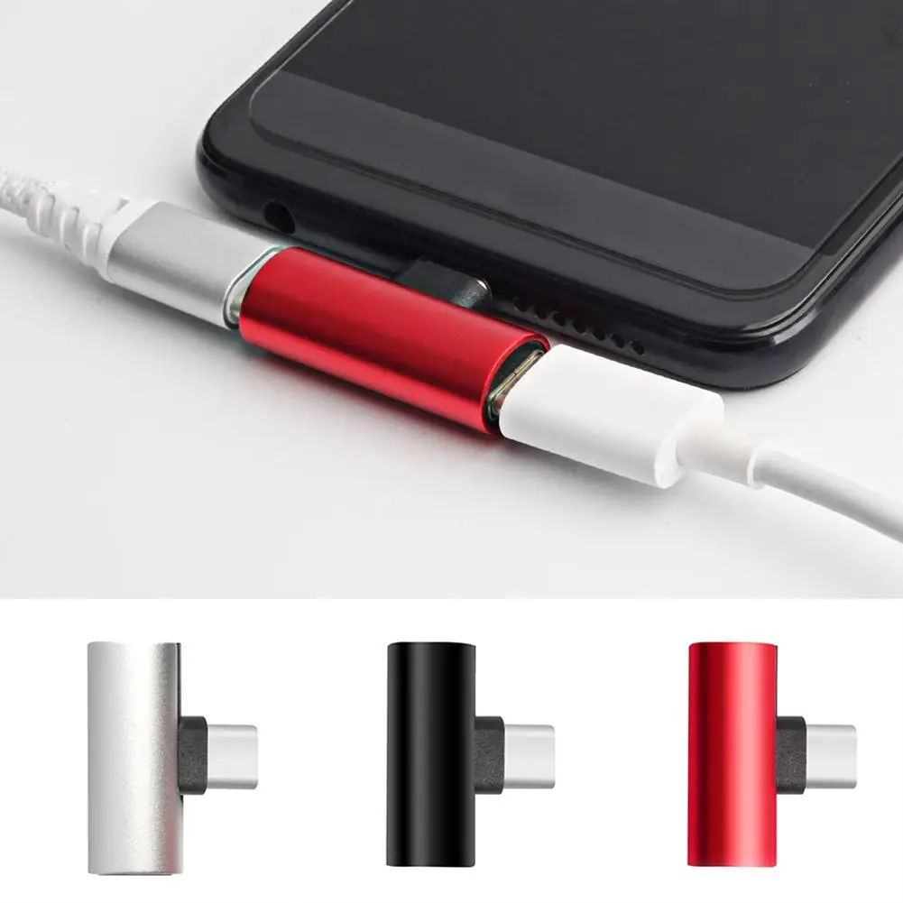 2 в 1 Разветвитель USB Type C 3 5 мм станция для зарядки наушников аудио адаптер Huawei Xiaomi