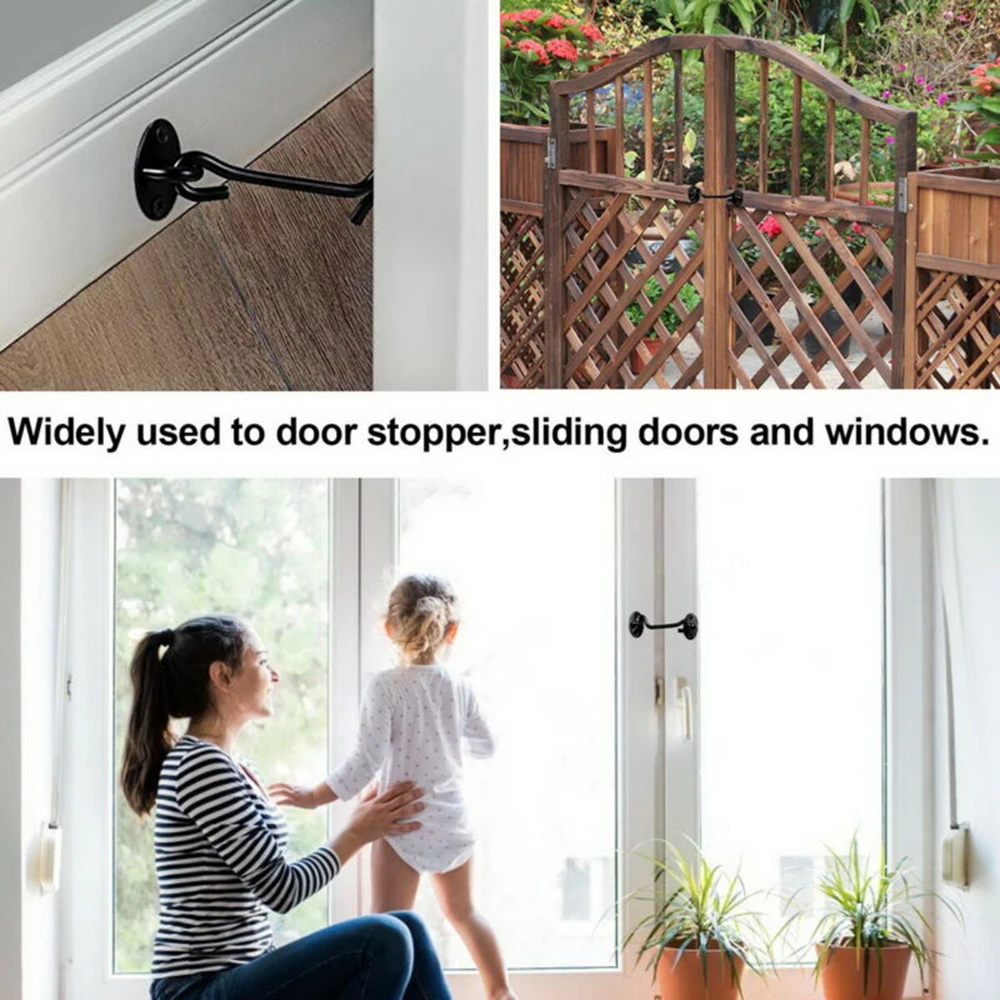 3 шт 4 дюймовые задвижки из нержавеющей стали замок кабина крюк бесшумный