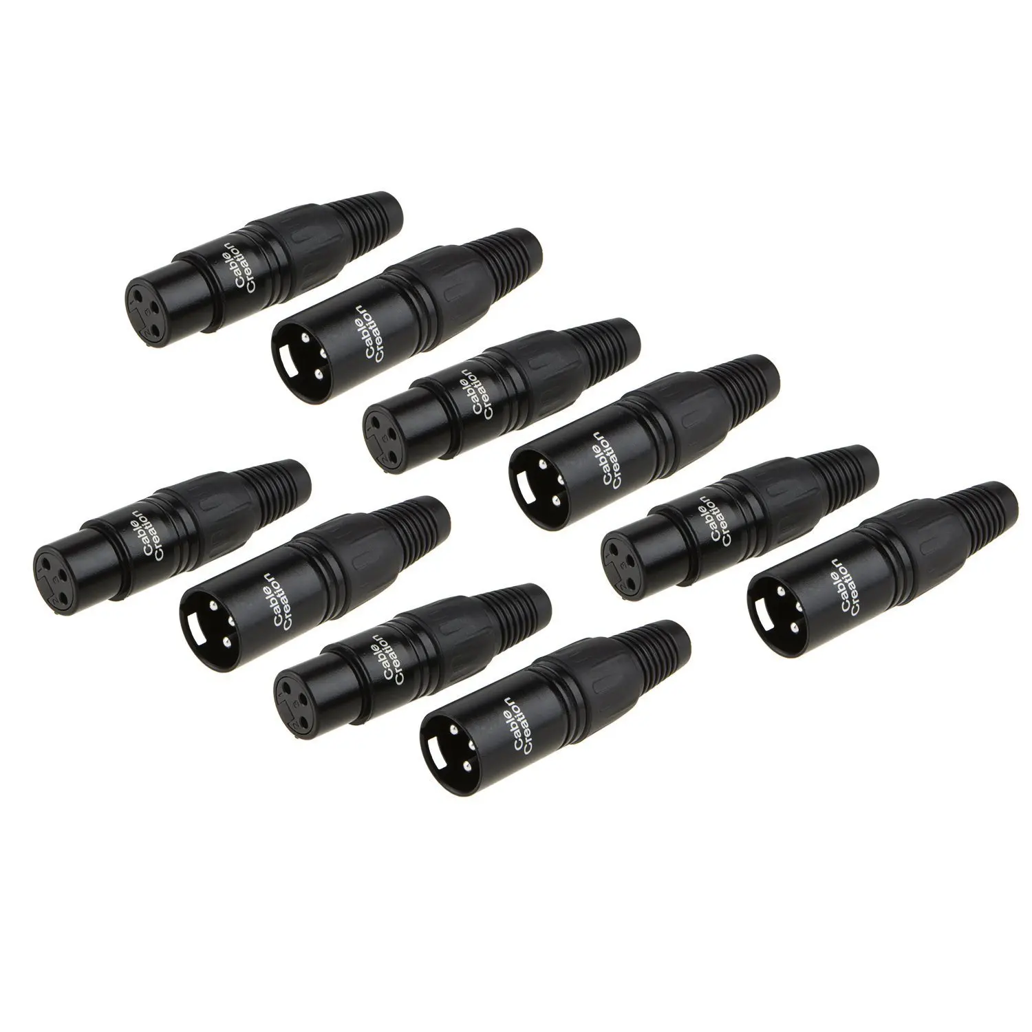 Male-Feamle 2 шт. Canon XLR 3 Pin мужской/женский аудио Микрофон Разъем черный корпус - Цвет: Male-Feamle