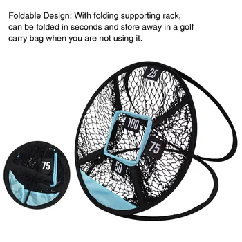 

Target Hitting Mat Indoor Outdoor Easy Storage Poped Up For Backyard Golf Chipping Net Nylon Mesh Swing Practice Playground