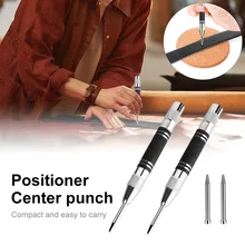 

Silver Black Multi-purpose Automatic Center Punch Locator for Marking Metal Tool ( 4PCS )