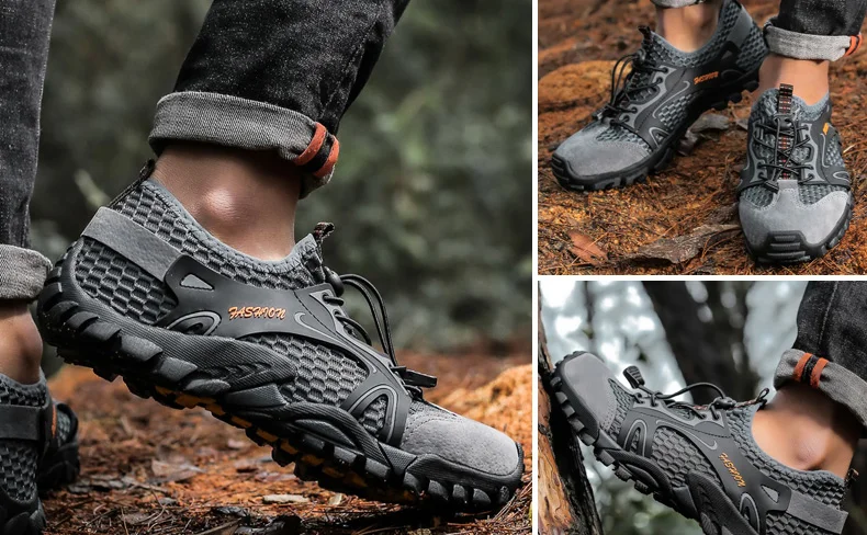Мужские треккинговые ботинки для альпинизма, дышащие треккинговые кроссовки zapatos de hombre, мужские кроссовки