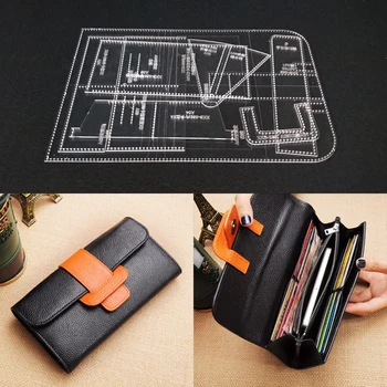 

1set DIY Acrylic Leather Template Home Handwork Leathercraft Sewing Pattern Tools Accessory Handbag 220x130x20mm