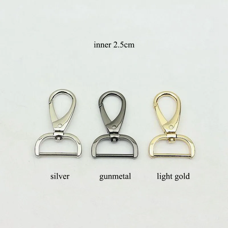

20Pcs 25mm Metal Buckles Lobster Carbiner Dog Collar Keychain Swivel Trigger Clips Snap Hook DIY Accessories