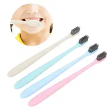 Зубная щетка портативная пшеничная соломенная зубная щетка Глубокая чистка Мягкая зубная щетка для волос с упаковочная туба зубная щетка