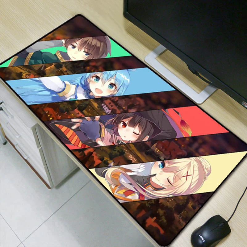 Congsipad японский аниме Konosuba Megumin большой размер Коврик для мыши резиновый ПК