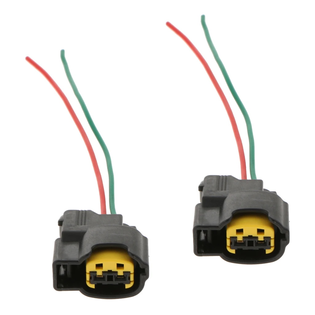2pcs Ignition Coil Connector Repair Kit Harness Wiring Plug 2 Way 5inch