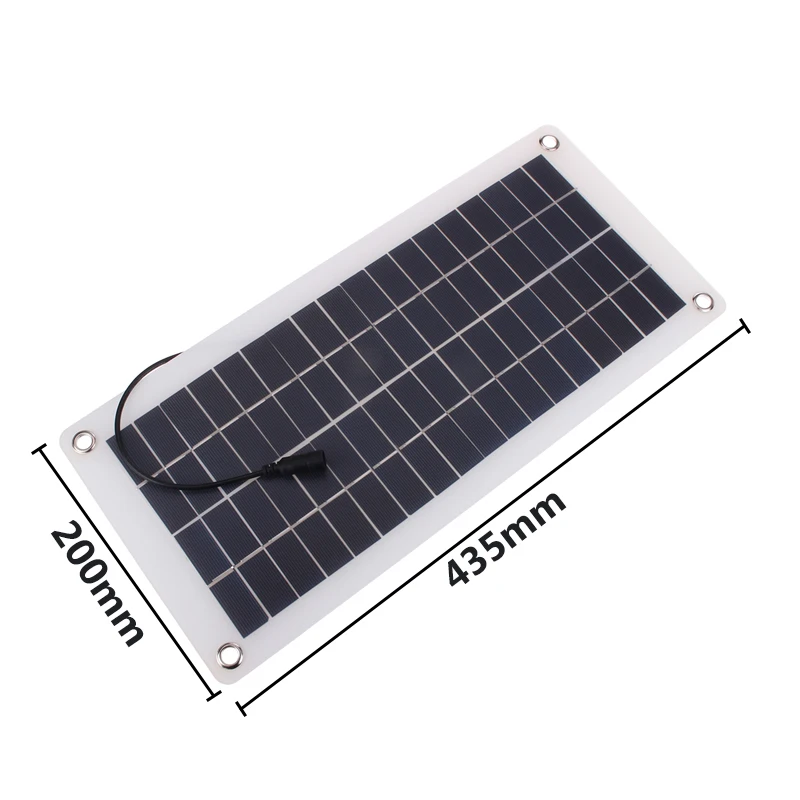 25 Вт солнечная панель двойной USB 12 В/5 vmonorystaline гибкие солнечные элементы водонепроницаемое солнечное зарядное устройство для автомобиля RV Yacht батарея лодка