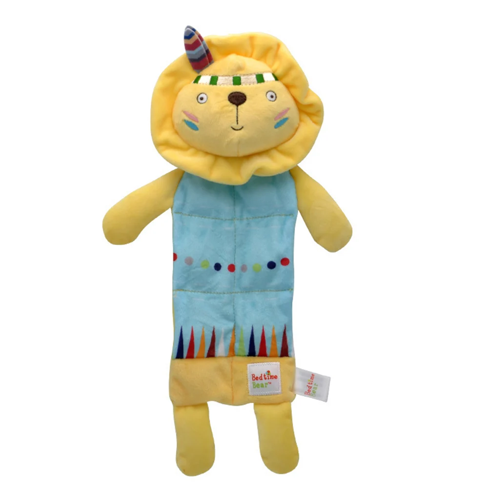 Yellow Lion Детские погремушки игрушки коляска Висячие мягкие милые животные куклы Детская кроватка кровать Висячие забавные маленькие громкие колокольчики для малышей гладкие игрушки животных - Цвет: Yellow Lion