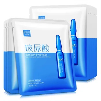 

3PCS Hyaluronic Acid Face Sheet Mask Collagen Whitening Korean Beauty Facial Moisturizing Skin Care Mascara Masker Facemask