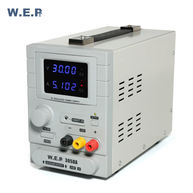 

WEP 305DA Adjustable DC Power Supply Voltage Current Regulator 30V 5A LED display Power Supply for Computer Repair