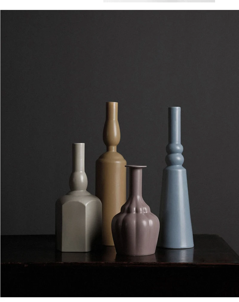 Геометрическая ваза для цветов, керамическая ваза Morandi, украшение для дома, аксессуары, современное искусство, ваза, Свадебный декор, подарок, держатель для растений