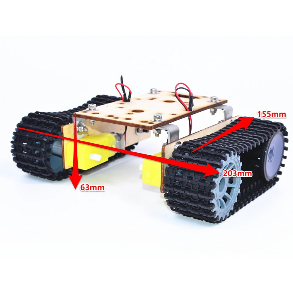 Дешевый умный робот танк шасси гусеничная машина гусеничная платформа гусеничная с ТТ Мотором для Arduino DIY робот игрушка часть