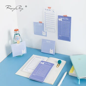 

Bear Note Paper Series Cartoon funny practical account post Kawaii Cute Sticky Notes Memo Pad Diary Stationery 80PCS