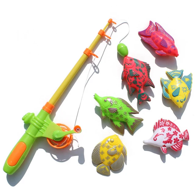 Children's Magnetic Fishing Game Fish Toy Magnetic Game Children Fishing Toy Exercise Body Coordination Suit Gift To Children 1