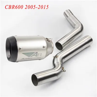 CBR 600 для Honda CBR600 cbr600rr 2005- CBR 1000 2004-2007 мотоцикл передняя средняя Соединительная труба глушитель труба - Цвет: C