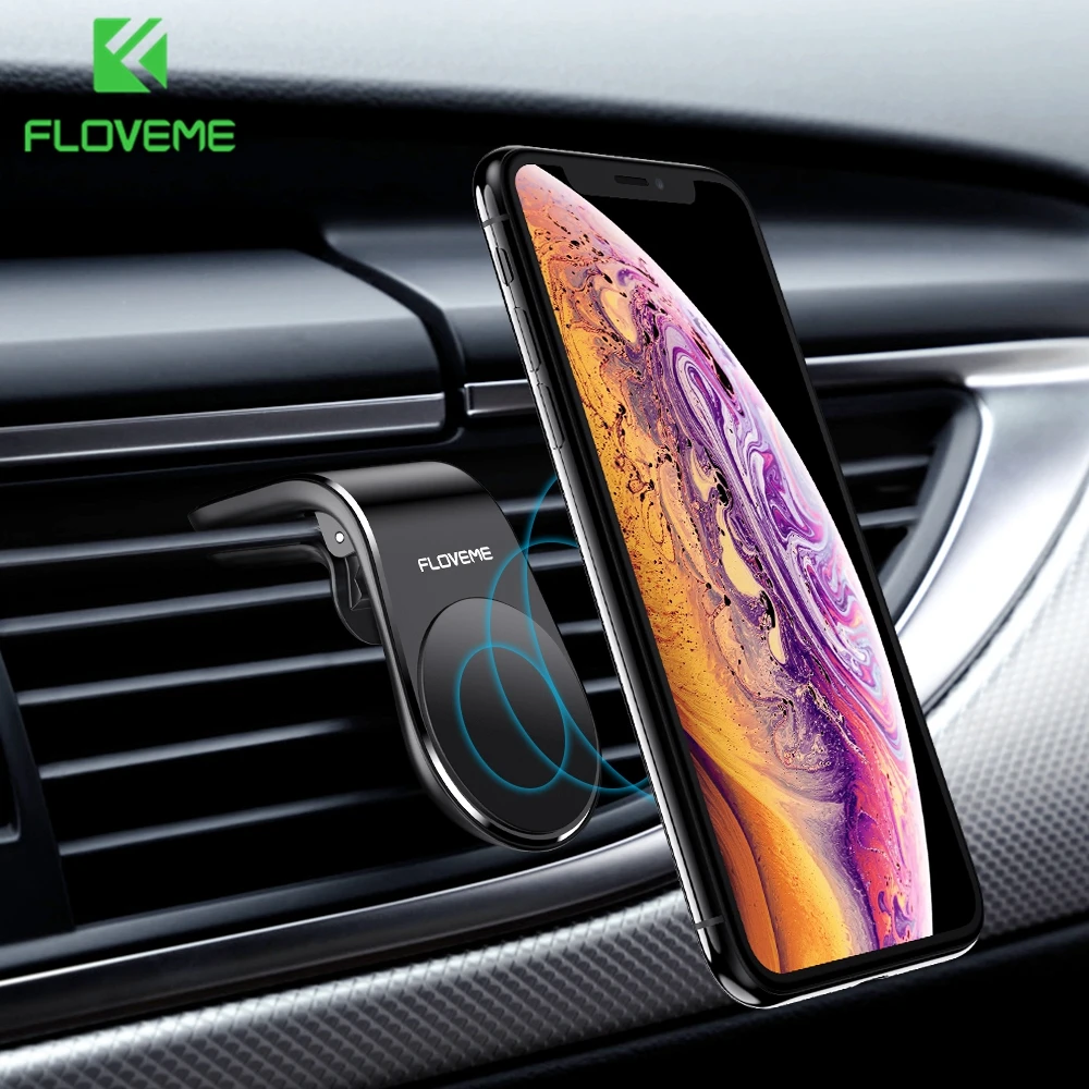 FLOVEME L магнитный автомобильный держатель для телефона для iPhone 11 Pro Max XR Авто крепление на вентиляционное отверстие кронштейн Магнитная подставка для samsung Xiaomi в автомобиле