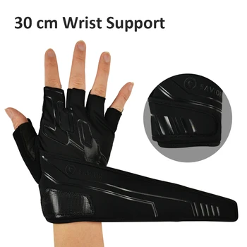 

Leather Weightlifting Fitness Gloves Anti-slip Leather Wrist Support Gym Gloves for Men Women