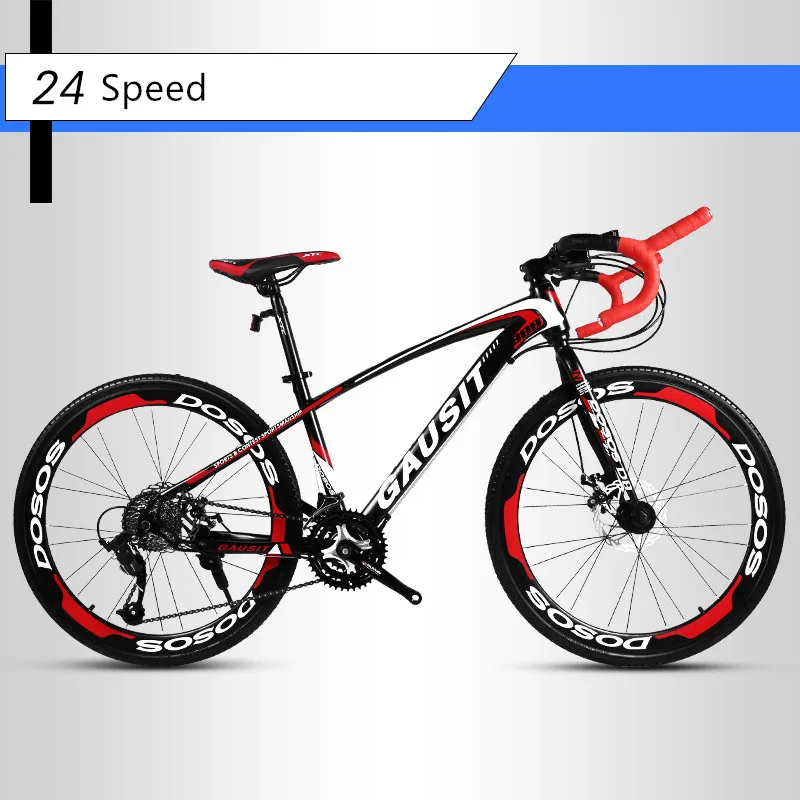 New Brand Road Bike Carbon Steel Frame Patent handlebar Cycling Racing Bicycle SHIMAN0 30 Speed Sports Disc Brake Bicicleta