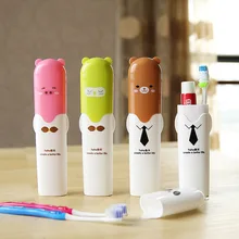 TAYHee маленький мультфильм набор в форме зубов коробка походный футляр для зубной щетки портативная детская зубная щетка чашка Милая Зубная щетка Контейнер для зубной пасты 7712