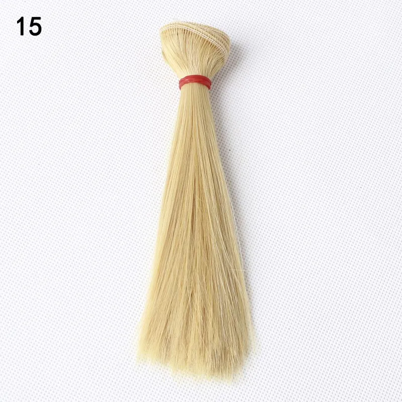 Doll Wigs Adollya BJD 15*100cm Hair For Dolls Straight Wig High-Temperature Accessories