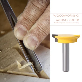 

Woodworking Milling Cutter Wood Tenon Cutter Cylinder Semicircle Router Bit Slotting Trimming Carving Tool Supplies