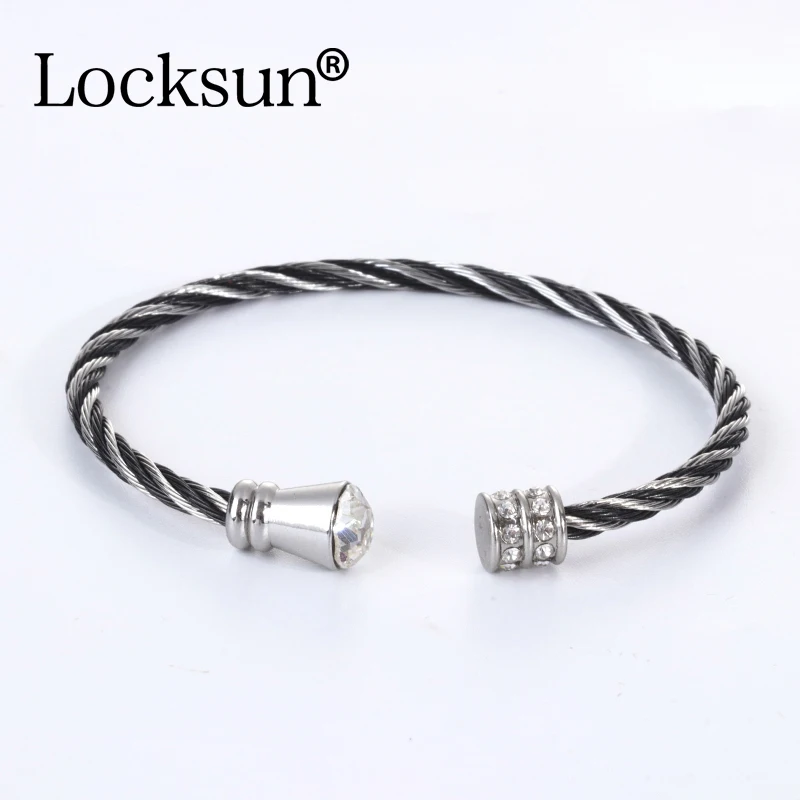Locksun Новое поступление модные браслеты из нержавеющей стали необычные персонализированные ювелирные изделия известный бренд класса люкс для женщин браслет подарок