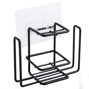 

1pc Bathroom Shelf Metal Shelf Storage Rack Stainless Steel Punch-Free Firm Shower Kitchen Fitted Wall Storage Organizer Rack