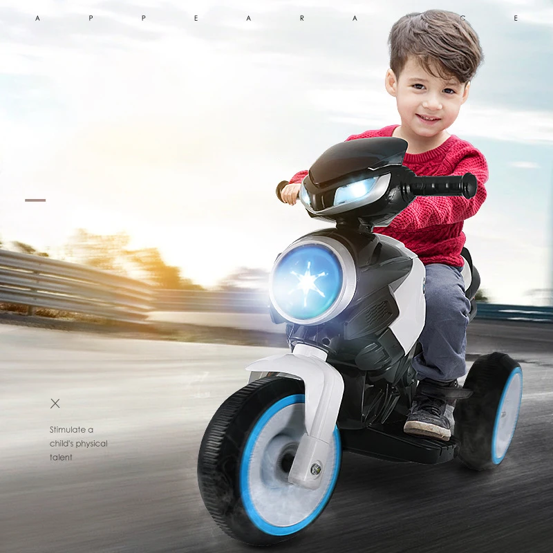 Для детского электромобиля ребенка трицикл короля игры на свежем воздухе игрушка для десткой коляски автомобиль Детский Электрический мотоцикл