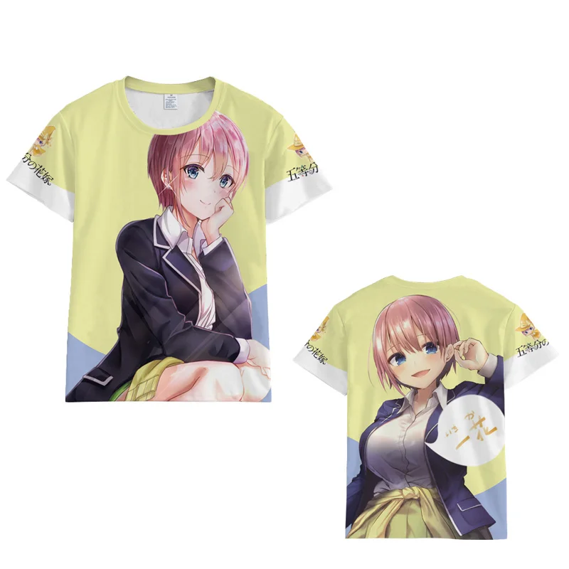 アニメのキャラクターが登場するカラフルな5点セット 中野ミク 中野一かtシャツ トップス Aliexpress レディース衣服