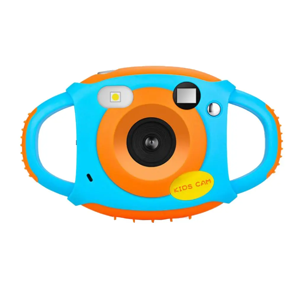 blue orange Детский экран цифровой камеры HD мини Детская камера видеокамера Цифровая камера литиевая батарея детская игрушка SLR камера - Цвет: blue orange