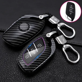 

ABS Carbon Fiber Car Remote Key Case Cover Shell Fob For For MG ZS EV MG6 EZS HS EHS 2019 2020 For Roewe RX5 i6 i5 RX3 RX8 ERX5