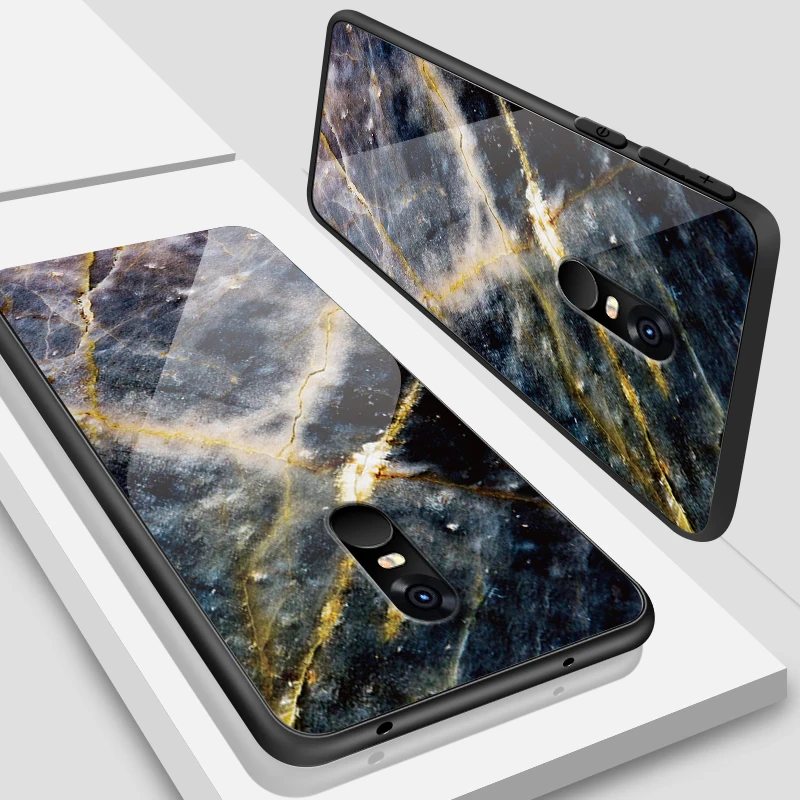 W301 Tempered Glass Case for Xiaomi 5X 6X 8 9 SE A1 A2 Lite Capa for Redmi Note 4X 5A 6 7 Pro Prime Hard Bumper Painted Pigment Shell - Цвет: W301