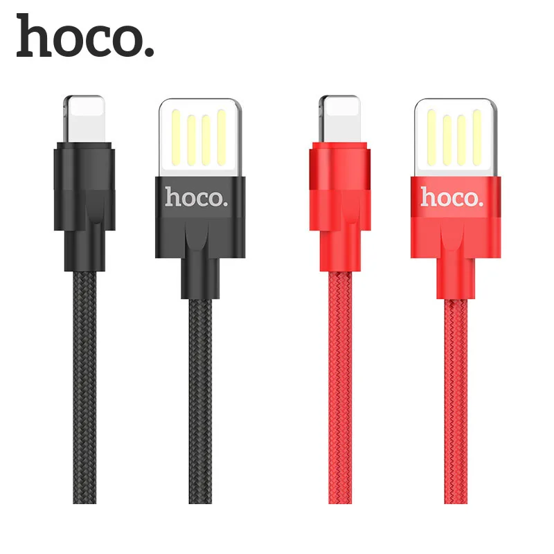 HOCO U55 25 шт./лот 1,2 м нейлоновый двухсторонний штекер USB кабель для iPhone type-C кабель Micro кабель для huawei USB-C