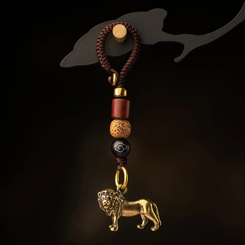 brass lion key chain pendant (11)